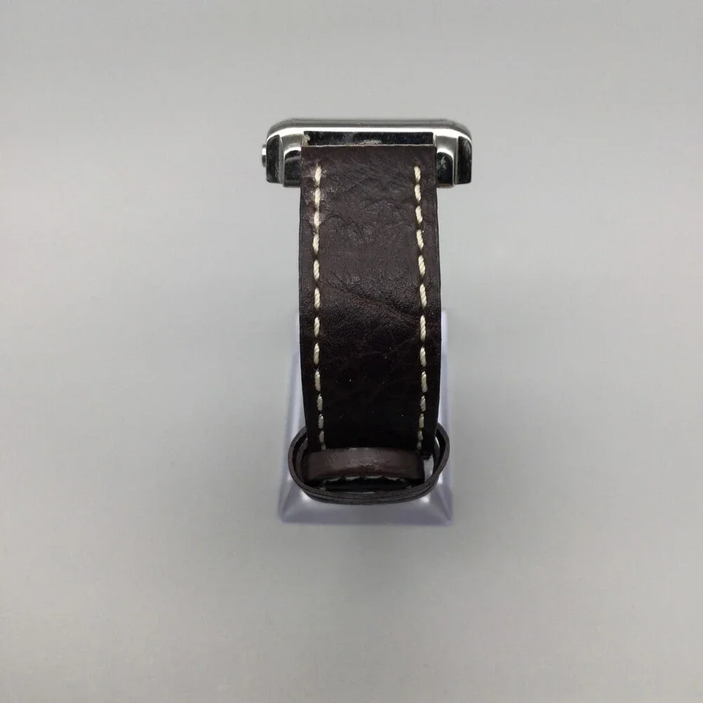 Skagen Womens Watch 29mm White Dial Brown Leather Stainless 251SSLMW New Battery